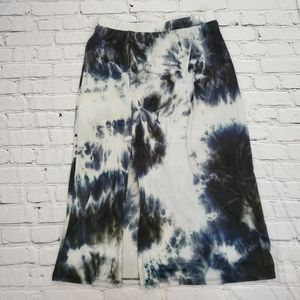 Good Luck Gem Tie-Dye Midi Skirt with Slit